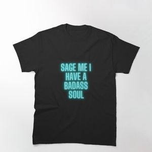 Sage black t shirt